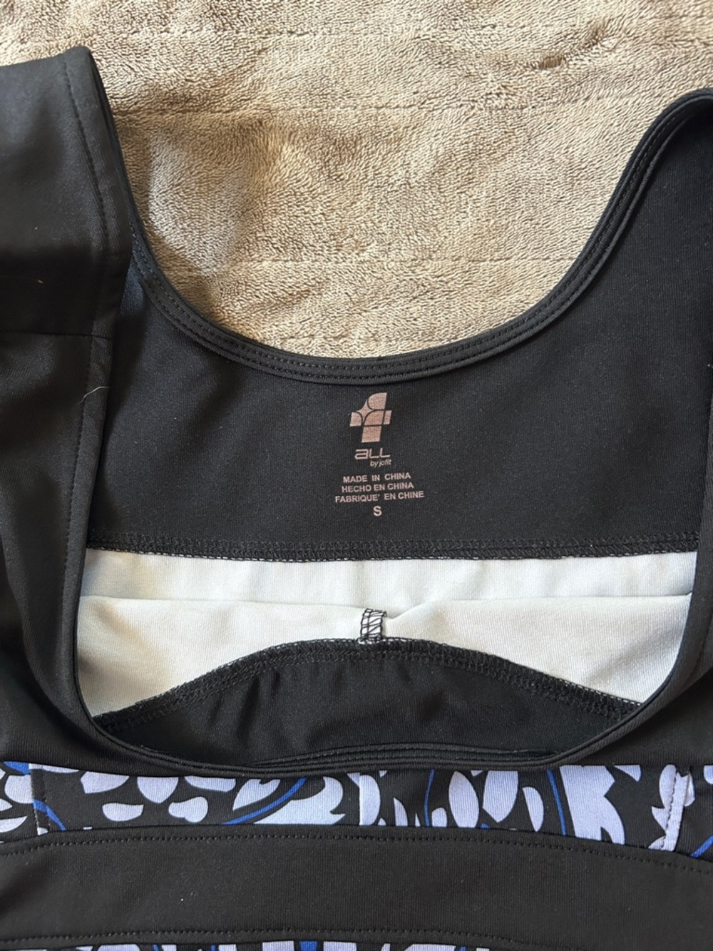 Black/violet Patterned Tennis Set - Picture 2 of 5